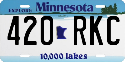 MN license plate 420RKC