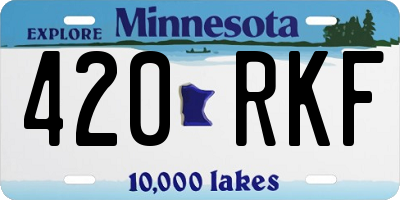 MN license plate 420RKF