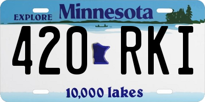 MN license plate 420RKI