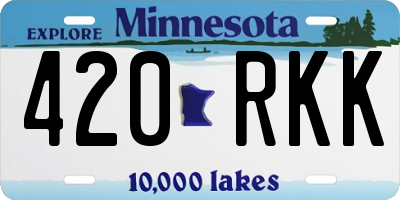 MN license plate 420RKK