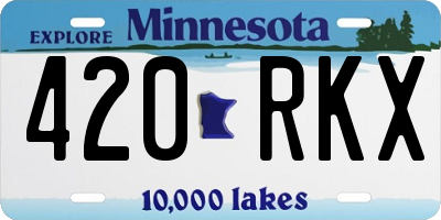 MN license plate 420RKX