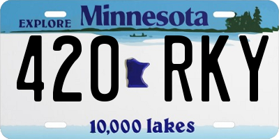 MN license plate 420RKY