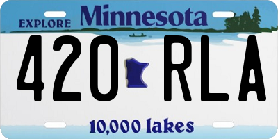 MN license plate 420RLA