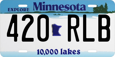 MN license plate 420RLB