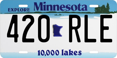 MN license plate 420RLE