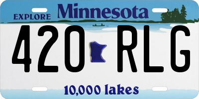 MN license plate 420RLG