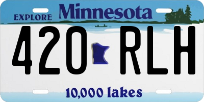 MN license plate 420RLH