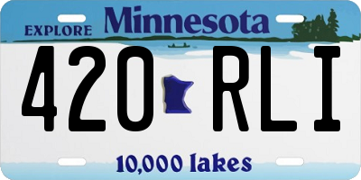 MN license plate 420RLI