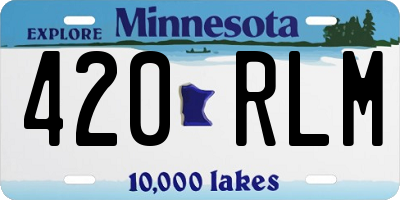 MN license plate 420RLM