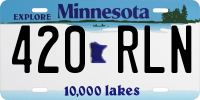 MN license plate 420RLN