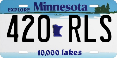 MN license plate 420RLS