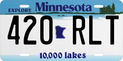 MN license plate 420RLT