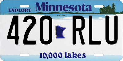 MN license plate 420RLU