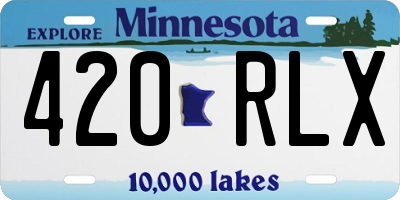 MN license plate 420RLX