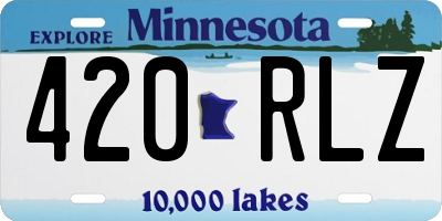 MN license plate 420RLZ
