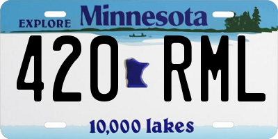 MN license plate 420RML