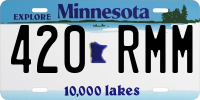 MN license plate 420RMM