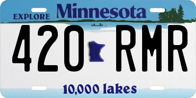 MN license plate 420RMR