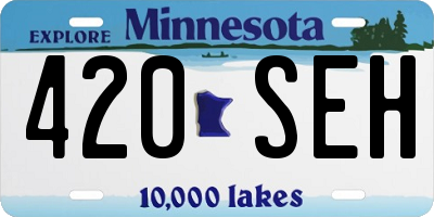 MN license plate 420SEH