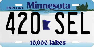 MN license plate 420SEL