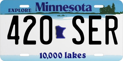 MN license plate 420SER