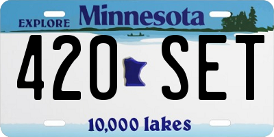 MN license plate 420SET