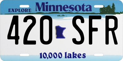 MN license plate 420SFR