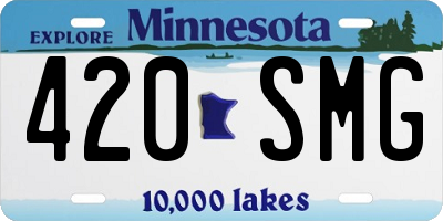 MN license plate 420SMG