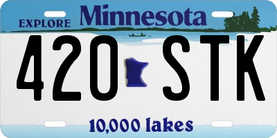 MN license plate 420STK