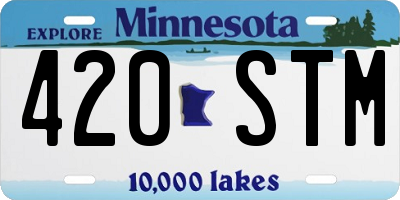 MN license plate 420STM