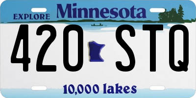 MN license plate 420STQ