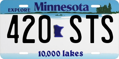 MN license plate 420STS