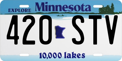 MN license plate 420STV