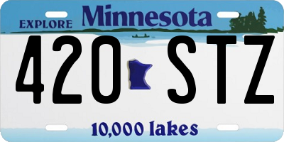 MN license plate 420STZ