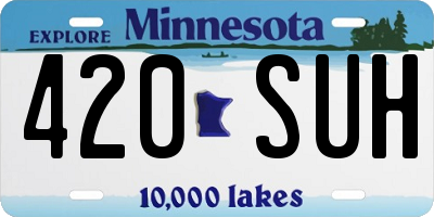MN license plate 420SUH