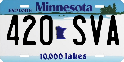 MN license plate 420SVA