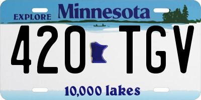 MN license plate 420TGV