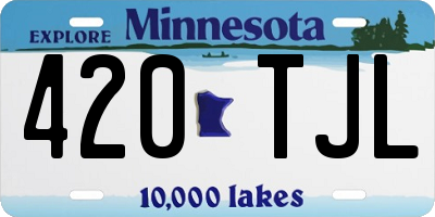 MN license plate 420TJL