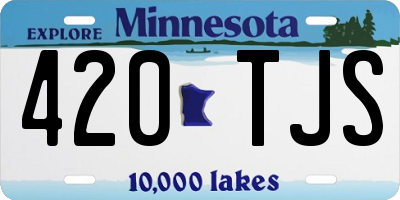 MN license plate 420TJS