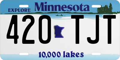 MN license plate 420TJT