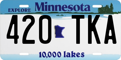 MN license plate 420TKA