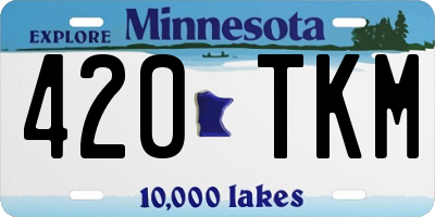 MN license plate 420TKM