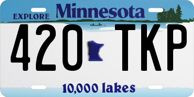 MN license plate 420TKP