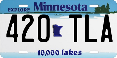 MN license plate 420TLA