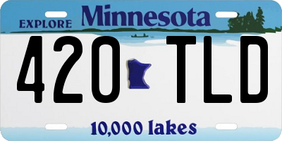MN license plate 420TLD