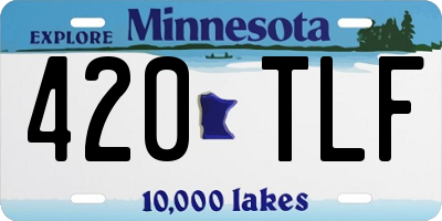 MN license plate 420TLF