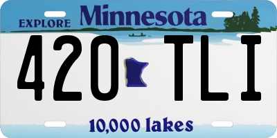 MN license plate 420TLI