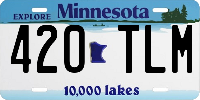 MN license plate 420TLM