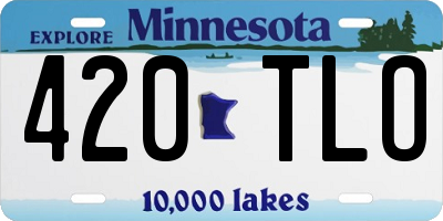 MN license plate 420TLO