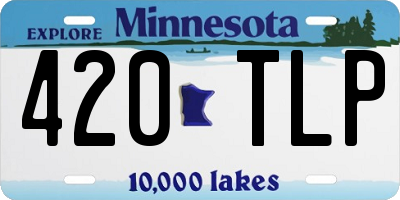 MN license plate 420TLP